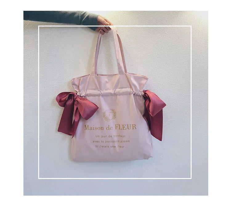 Women's Canvas Shoulder Bag Korean Handbag Student Fashion School Shopping Bags