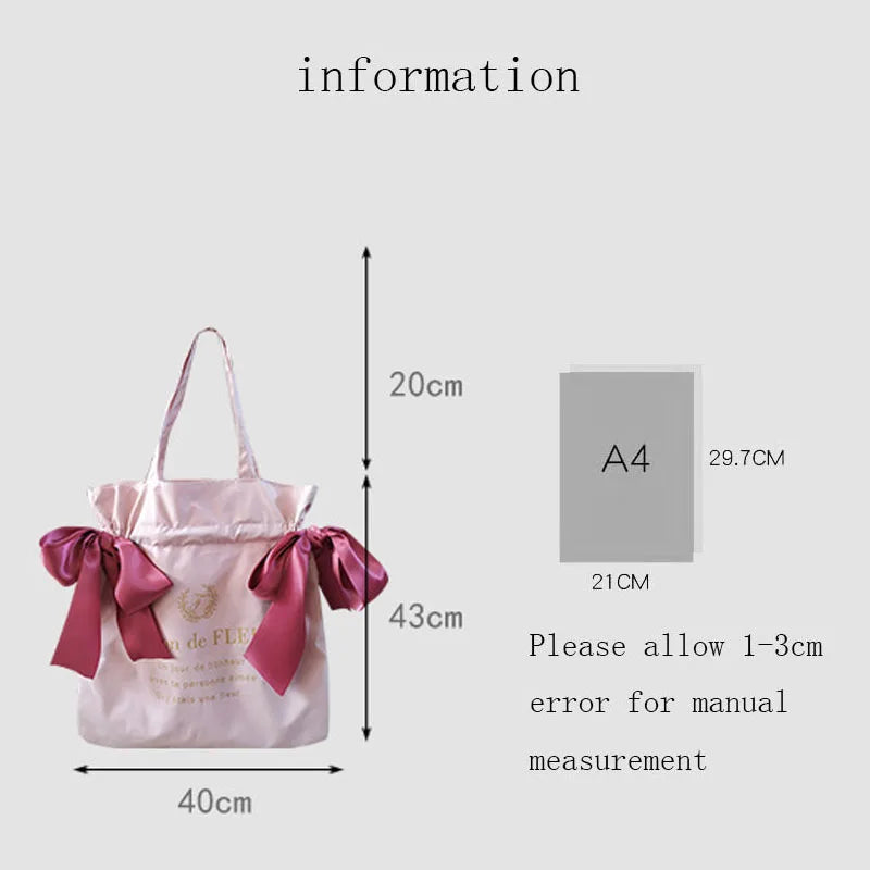 Women's Canvas Shoulder Bag Korean Handbag Student Fashion School Shopping Bags