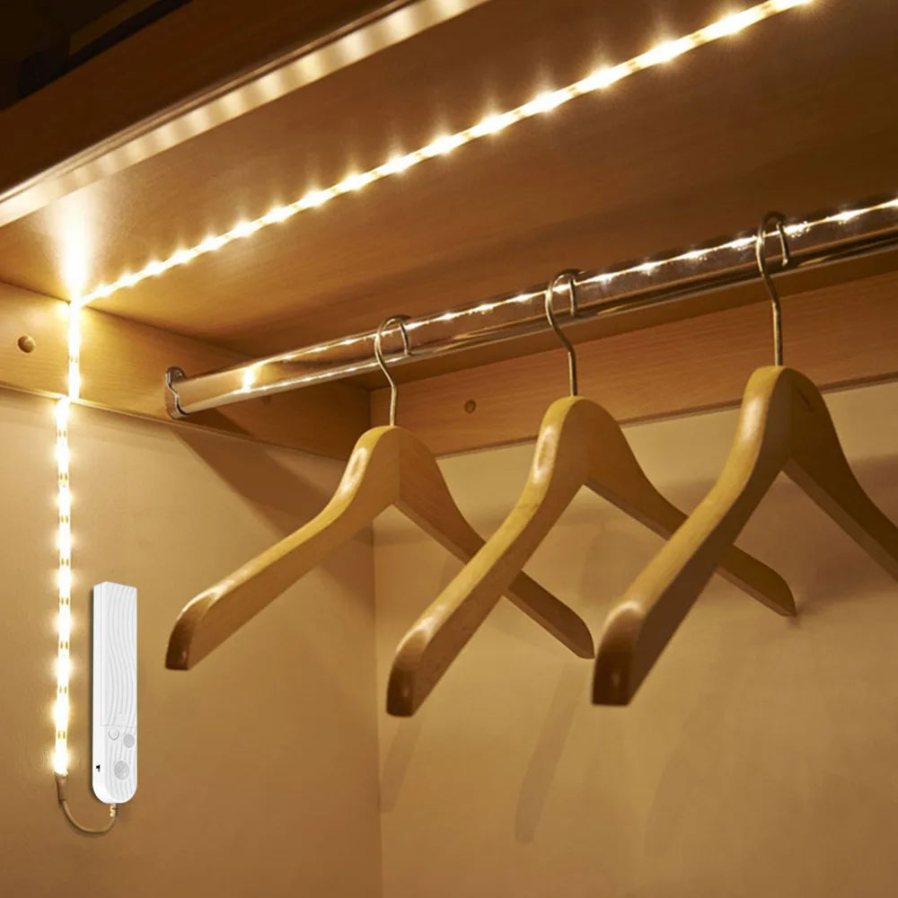 LED Under Cabinet light LED Strip led Lamp with Wireless kitchen Stairs Wardrobe Bed Side Light