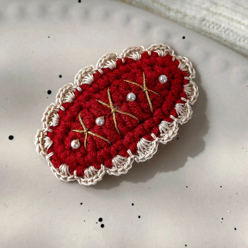 Christmas Series Hair Clips Winter Wool HairPins