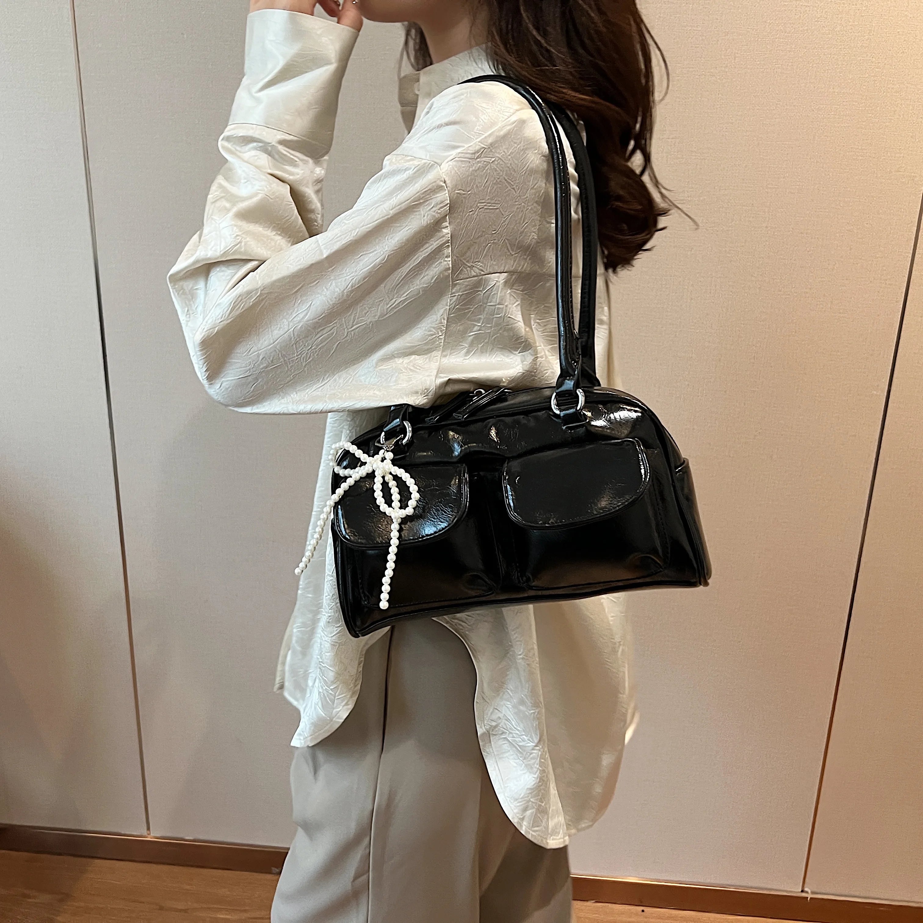 Fashionable Underarm Bow Bag for Women