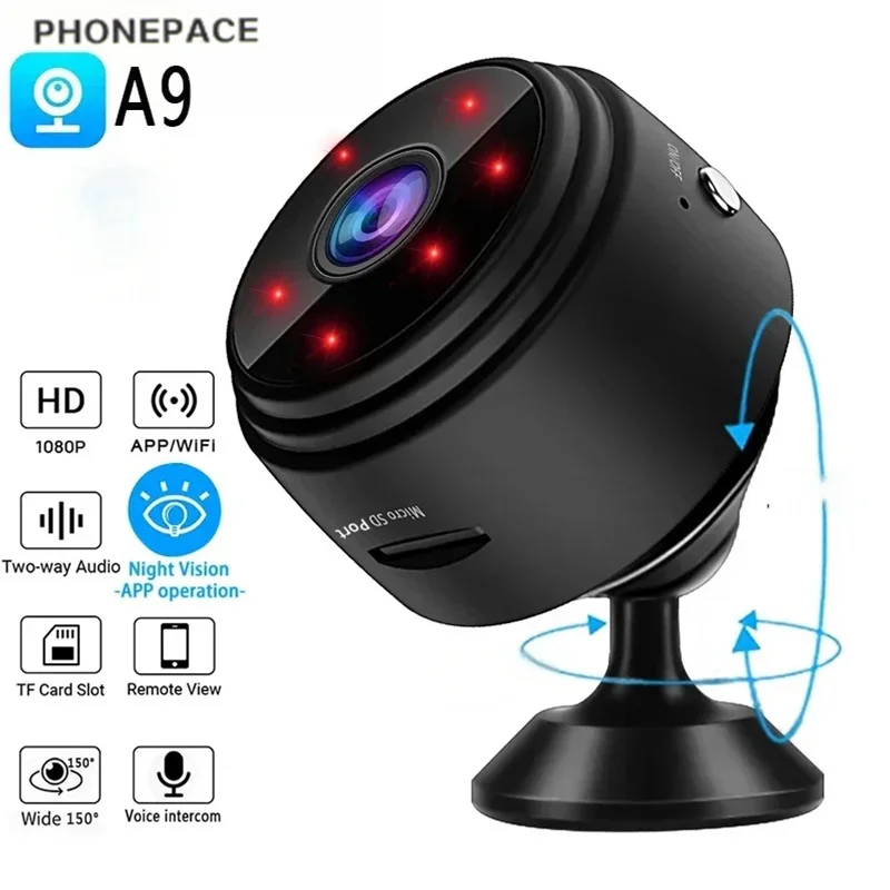 Camera A9 Cross-border Hot-selling High Definition 1080P Infrared Night Vision