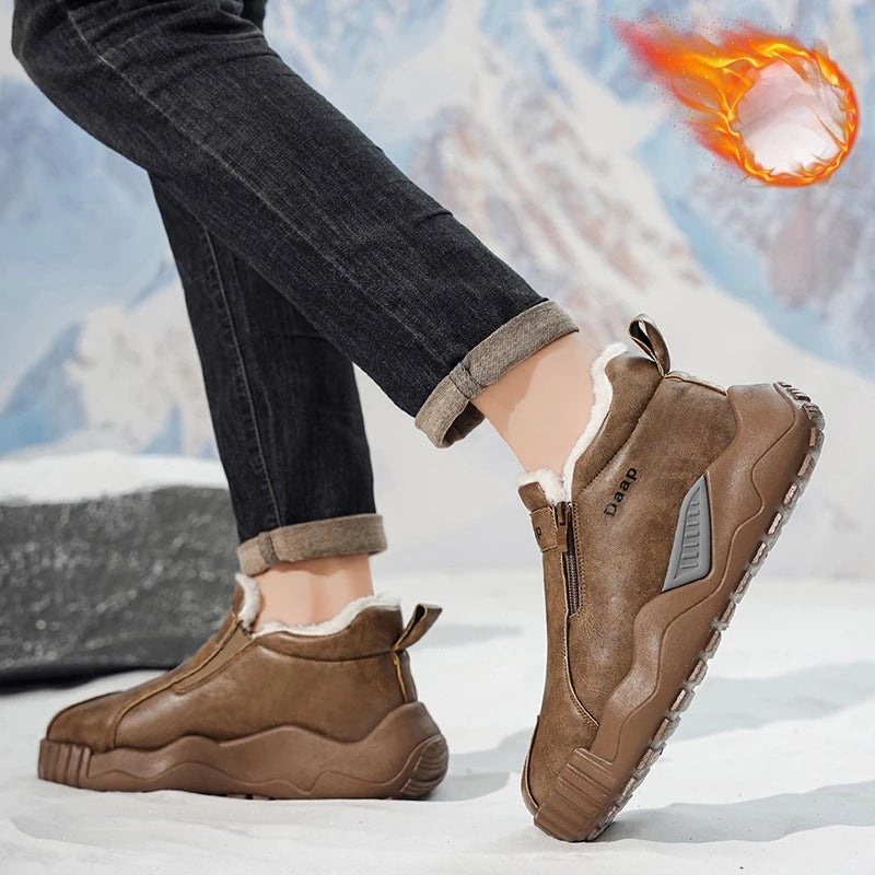 Winter Casual Boots Man High Top Men's Platform Shoes