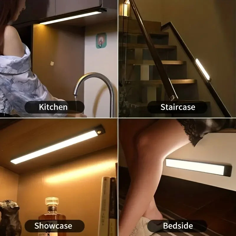 Light Human Body Induction Light Magnetic Suction Bedroom Long Strip Night Light