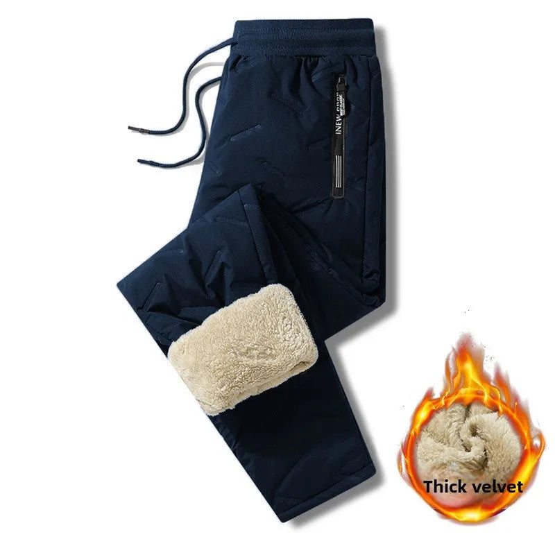 Winter Sweatwear Men Plush Thick Fleece Sweatpant