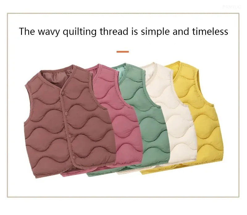 Winter Outdoor Clothes For Children Vests & Vests Winter Kids Boy Girl Clothes