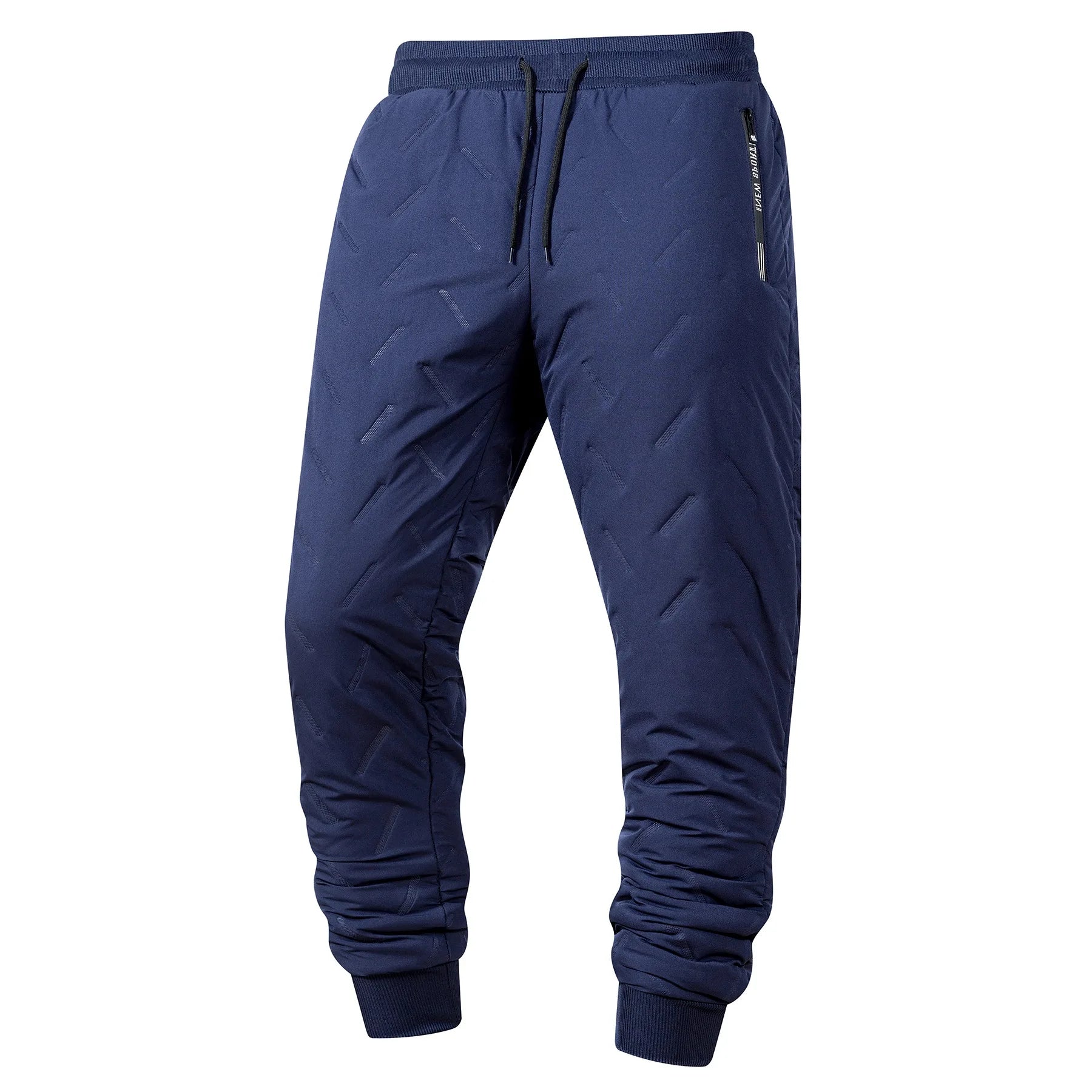 Winter Men Thermal Streetwear Plush Thick Fleece Sweatpant