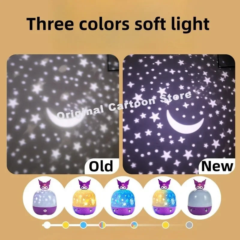 Kitty Sanrio Kuromi Starry Sky Projector Lamp Birthday Gift