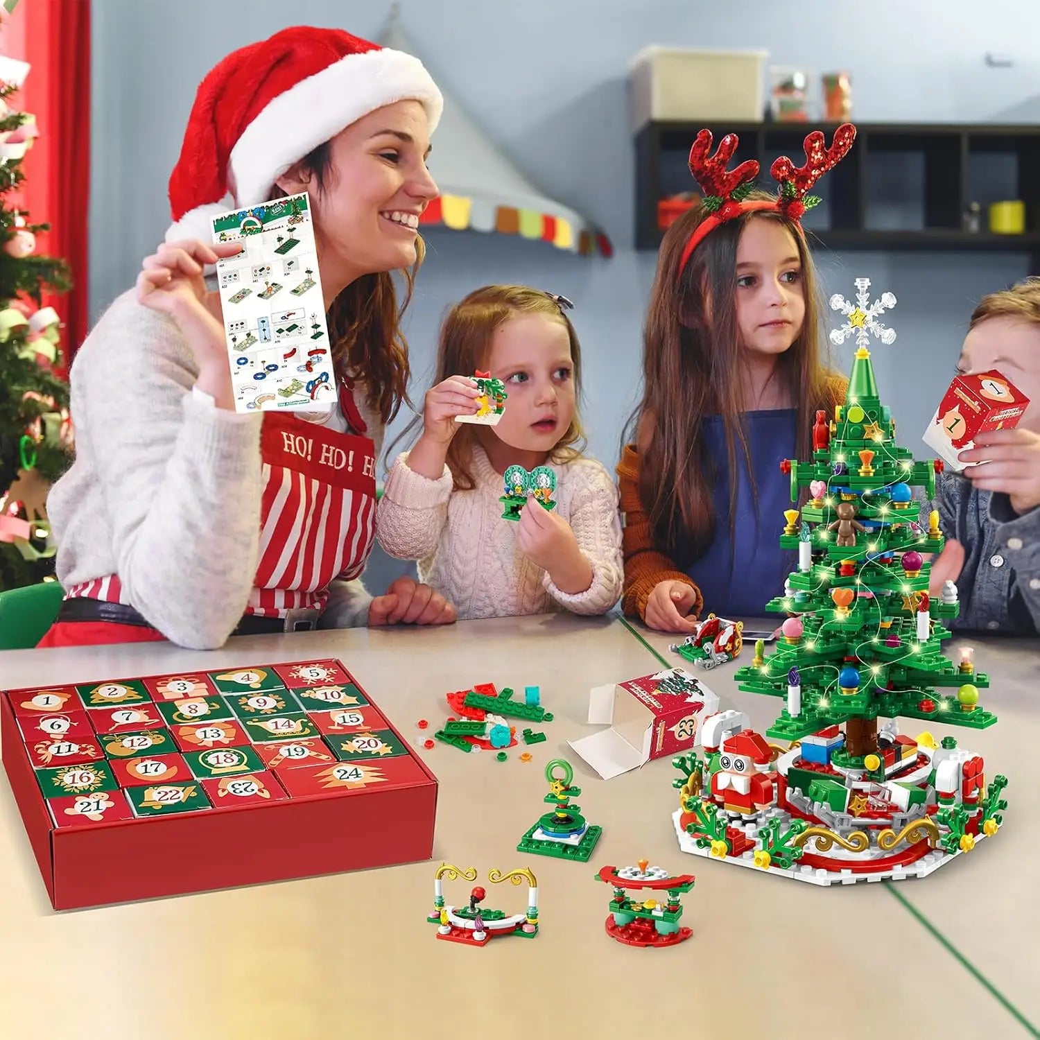 Christmas Tree Building Blocks Toy For Kids Magical Christmas Tree