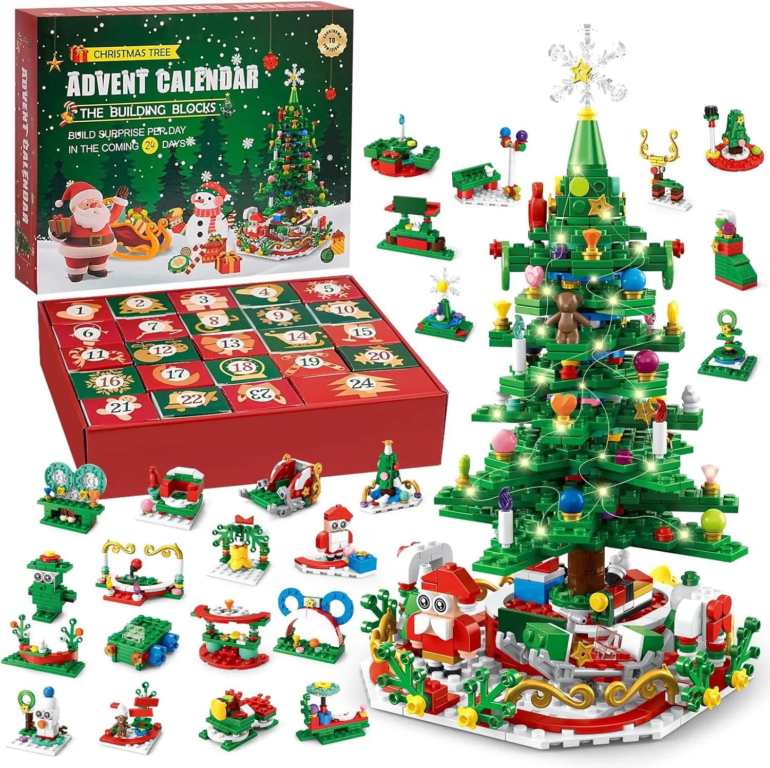 Christmas Tree Building Blocks Toy For Kids Magical Christmas Tree