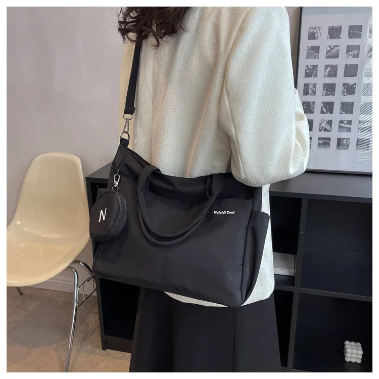 Spring new Korean-style casual fashionable canvas tote bag for women