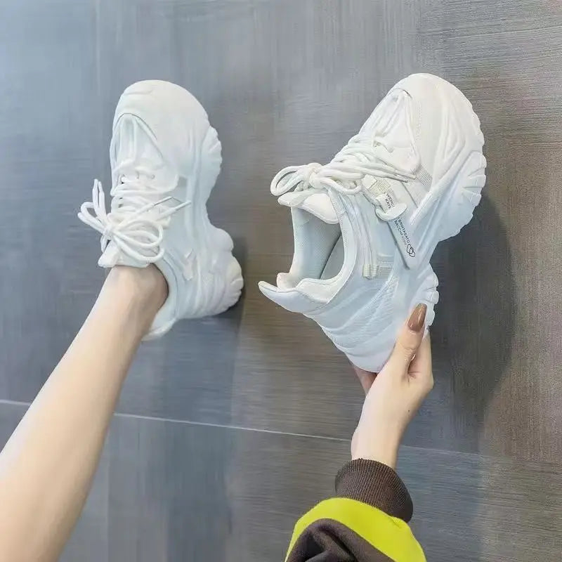 Women's Shoes Casual Shoes Spring Thick Sole Platform Woman Tennis Fashion Versatile Leisure Sneakers