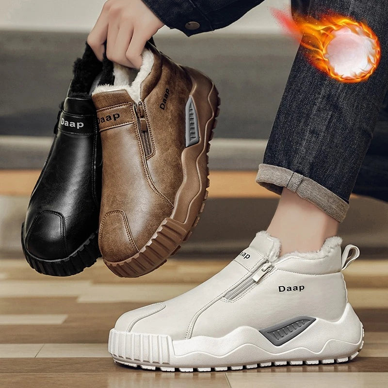Winter Casual Boots Man High Top Men's Platform Shoes
