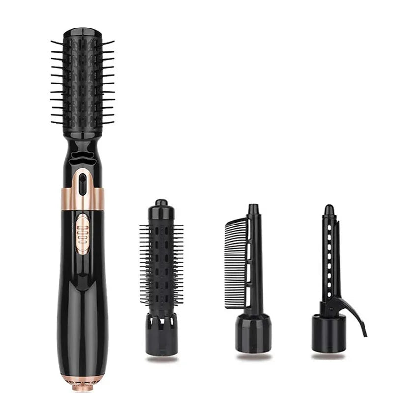 4 In1 Multi-Functional Hair Care Hot Air Comb Negative Ion Curling