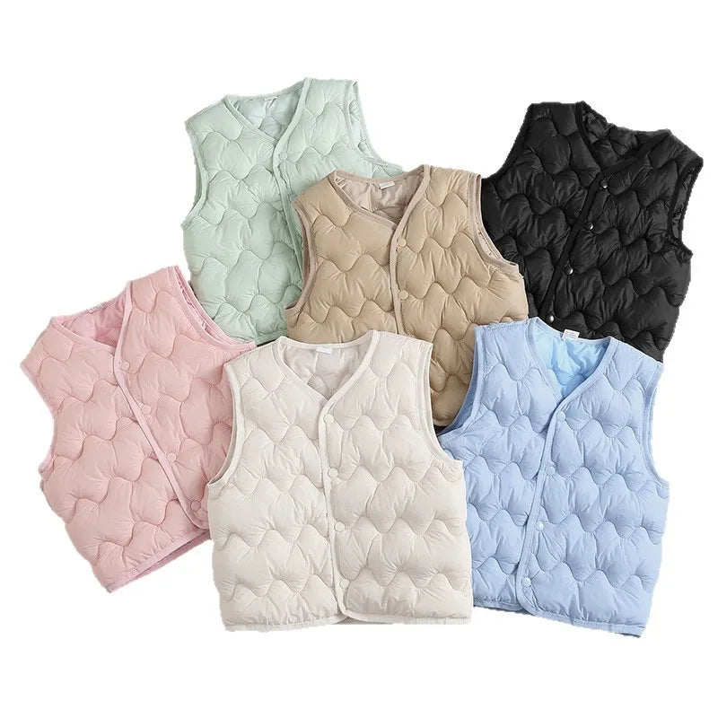 Winter Kids Warm Vest Toddler Girls Boys