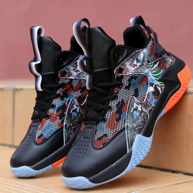 Basketball Shoes Men High Top Breathable Sneakers