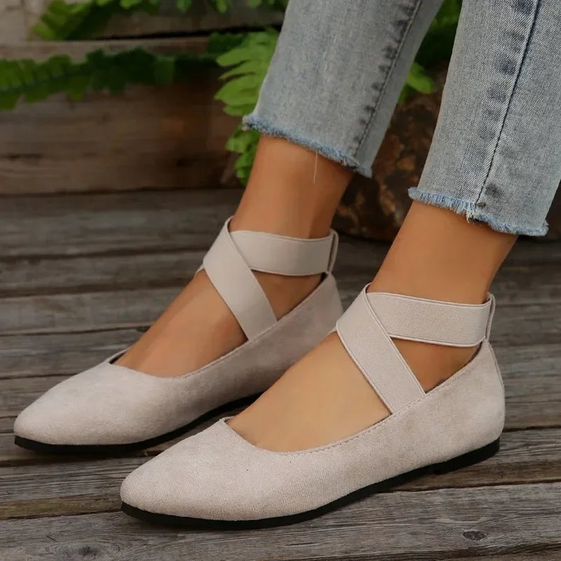 Woman Shoes Fashion New Ankle-wrap Women's Flats