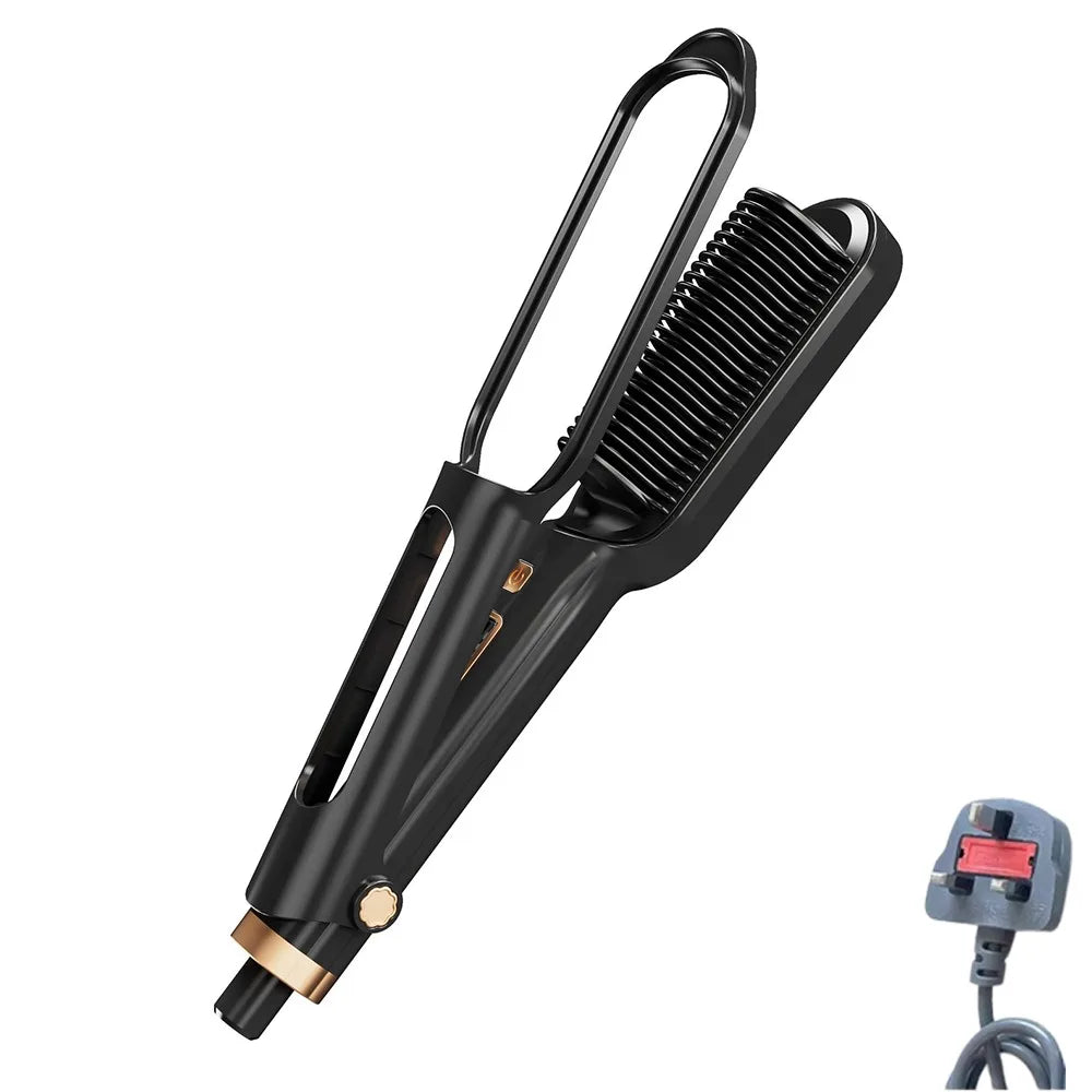 Anti Scald Electric Hair Straightening 2 in 1 Comb