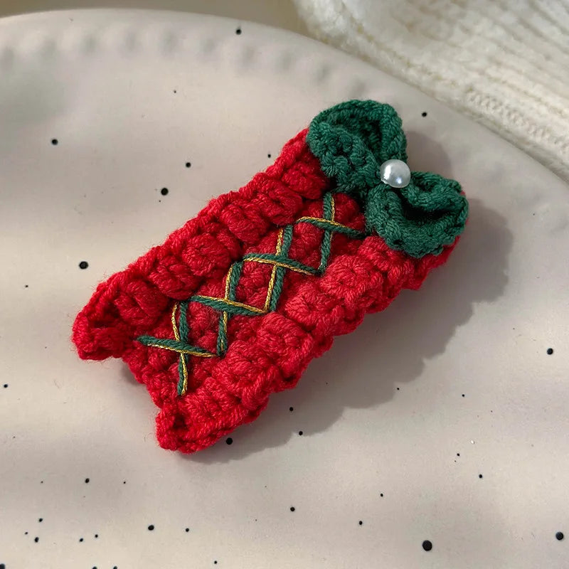 Christmas Series Hair Clips Winter Wool HairPins