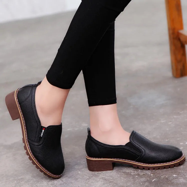 Summer Footwear for Woman Flat Solid Color Oxford Shoes Soft Leather Sneakers