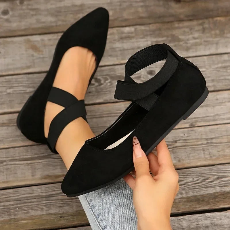 Woman Shoes Fashion New Ankle-wrap Women's Flats