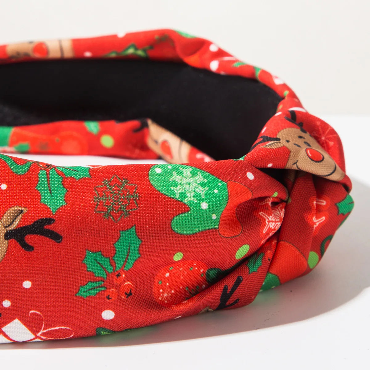 European and American New Christmas Printed Headband for Women