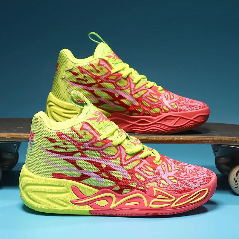 High Top Basketball Shoes for Men Breathable Comfortable Sneakers