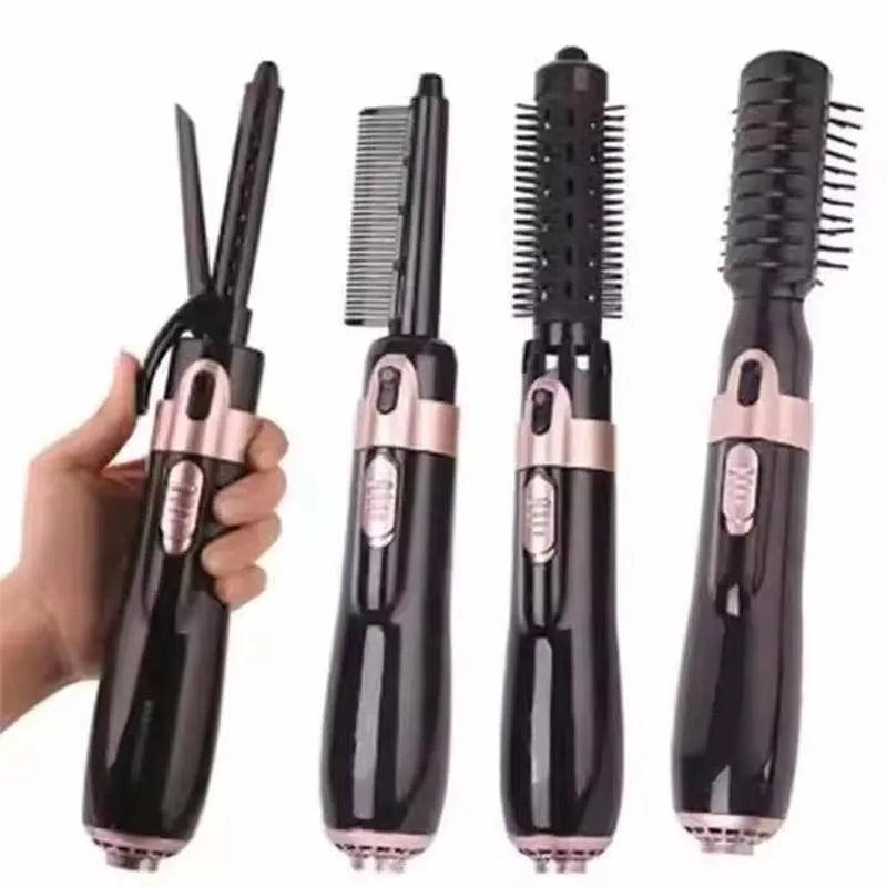 4 In1 Multi-Functional Hair Care Hot Air Comb Negative Ion Curling