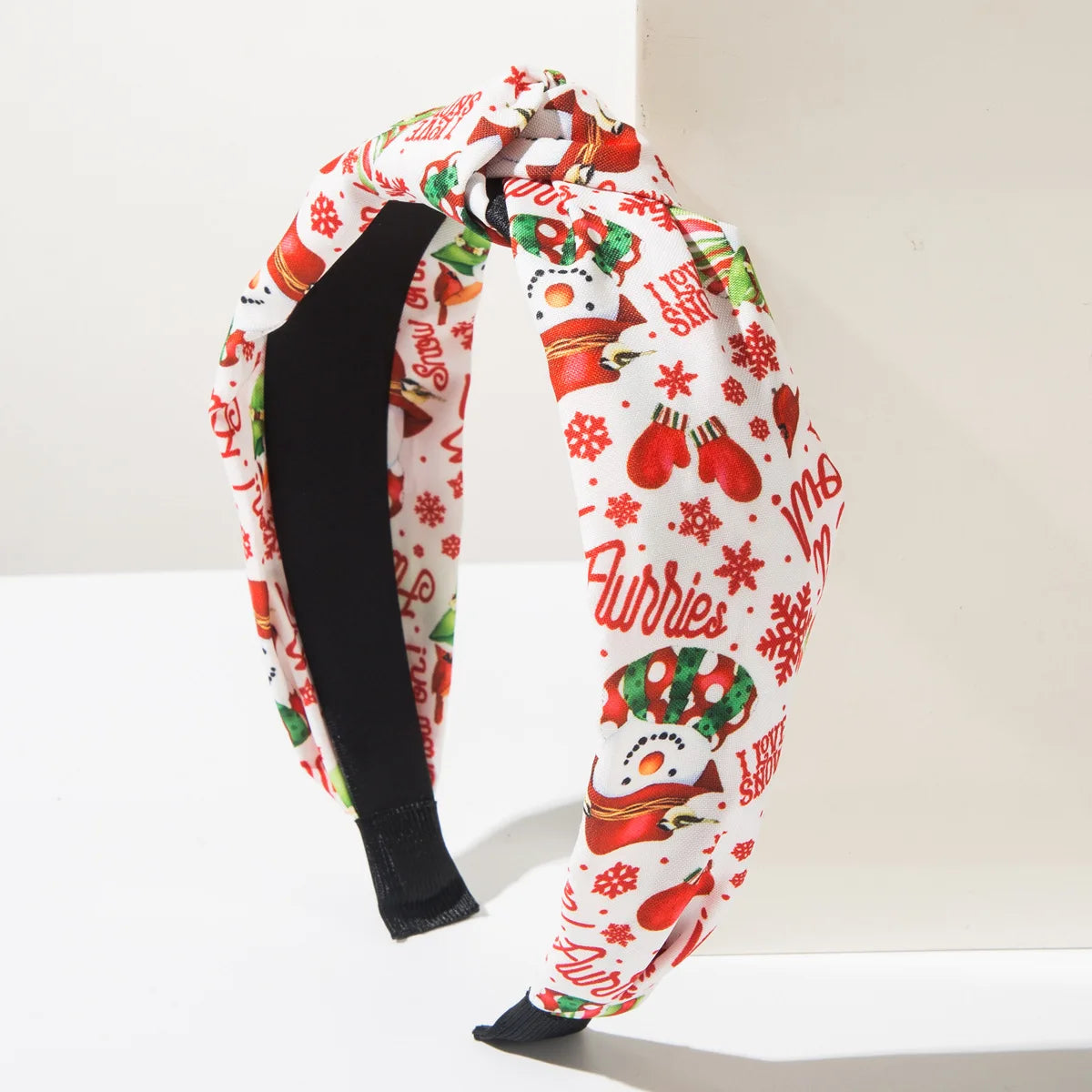 European and American New Christmas Printed Headband for Women