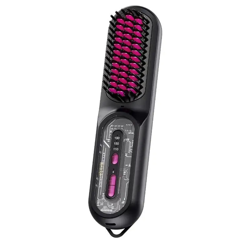 Electric Hair Straight Comb LCD Usb Ceramic Heating 3-Speed