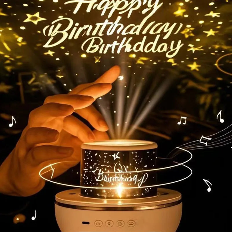 Starry Sky Projector Speaker Starry Sky Music Night Light