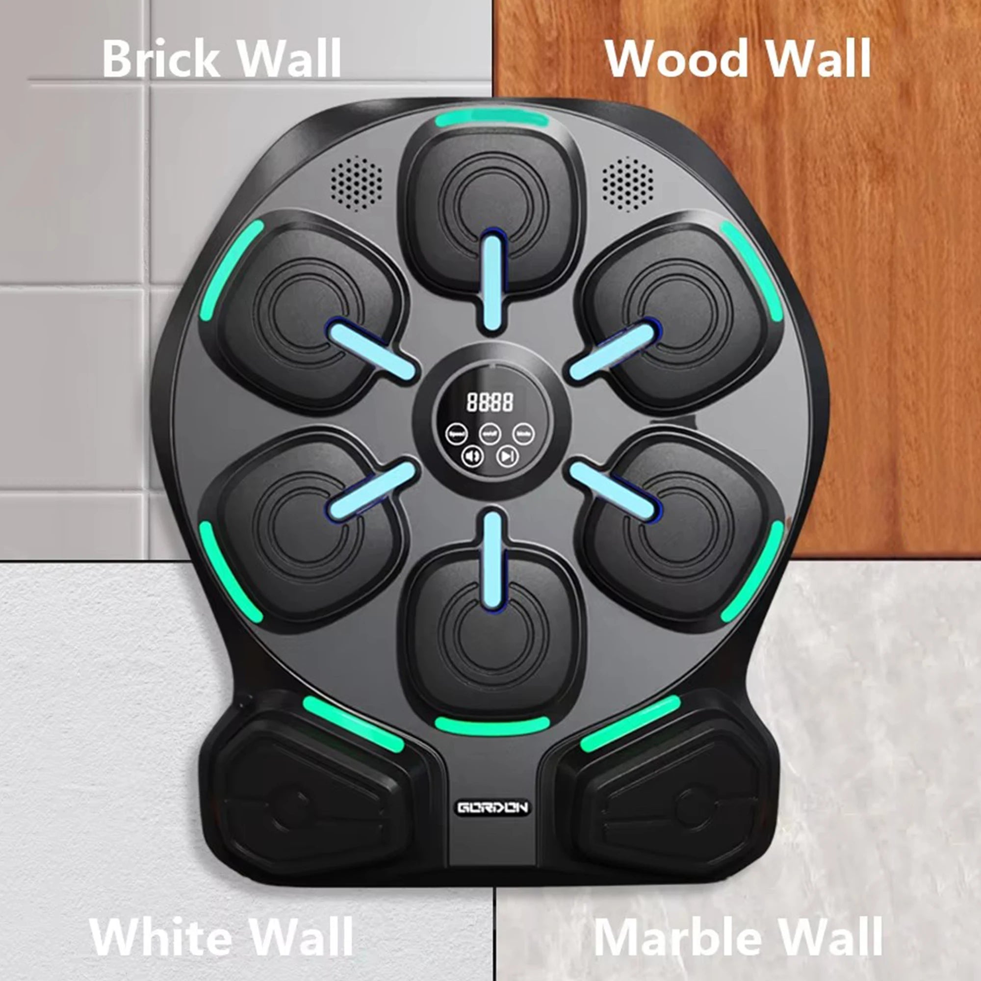 Wall Mounted Music Boxing Machine,Smart Bluetooth Boxing Machine with Boxing Gloves