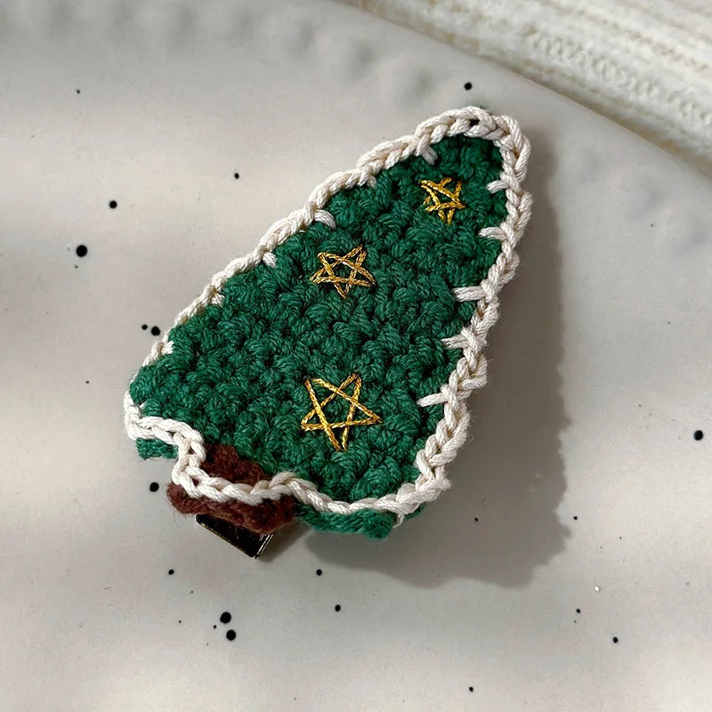 Christmas Series Hair Clips Winter Wool HairPins