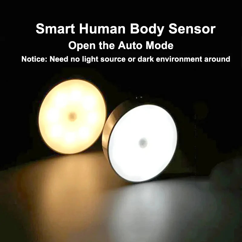 LED Smart Human Body Sensor Night Lamp Emergency Use Night Light