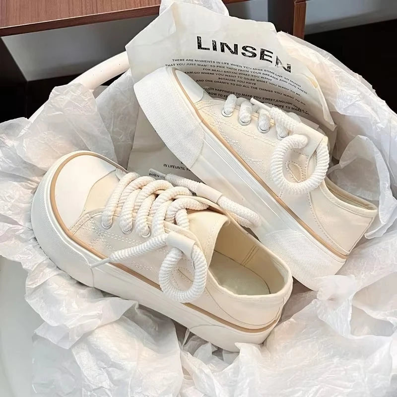 Woman Footwear Round Toe High On Platform Pink Shoes For Women