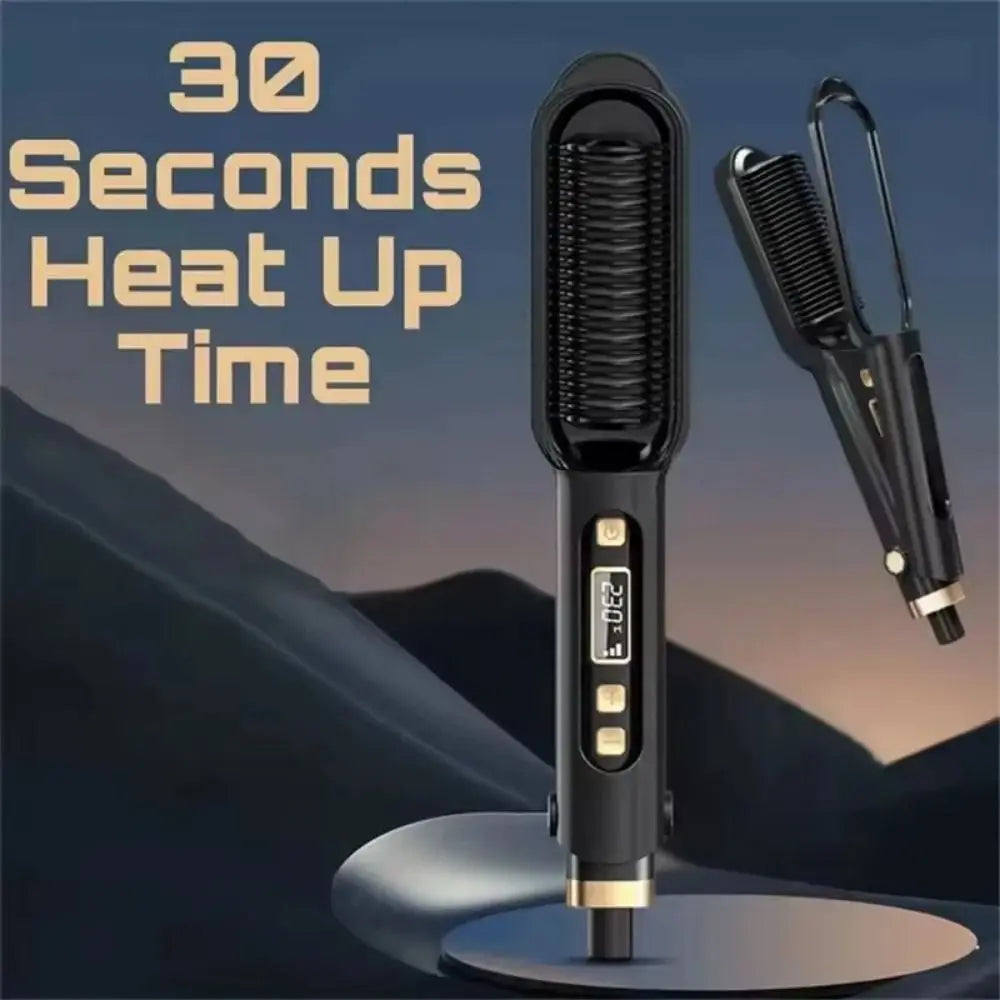 Anti Scald Electric Hair Straightening 2 in 1 Comb