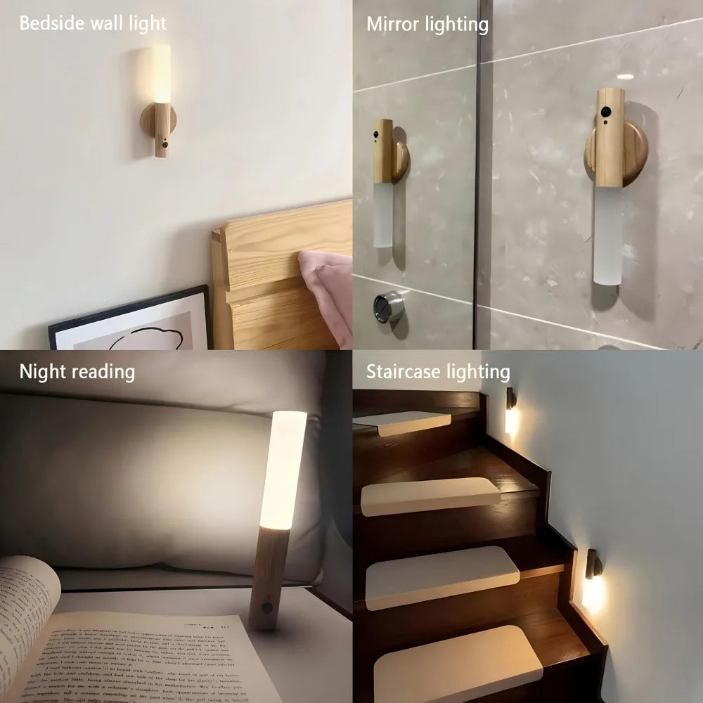 LED Rechargeable Corridor Cabinet Wall Lamp, Household Toilet Wall