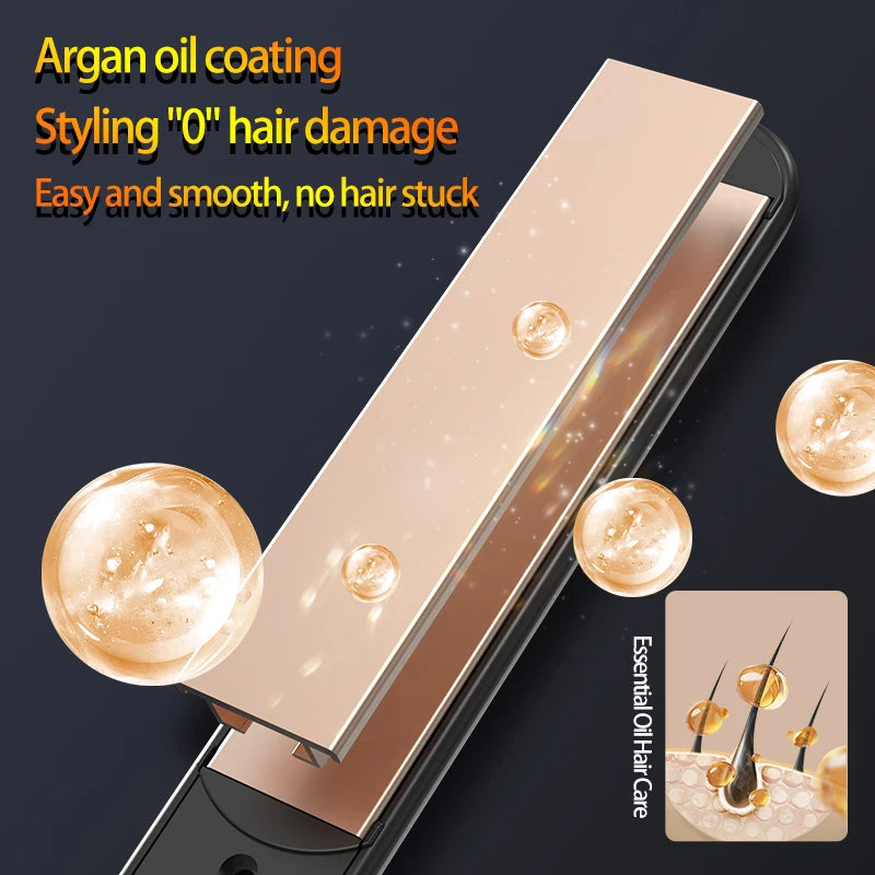 Hot Comb Straightener Curler Dual Purpose