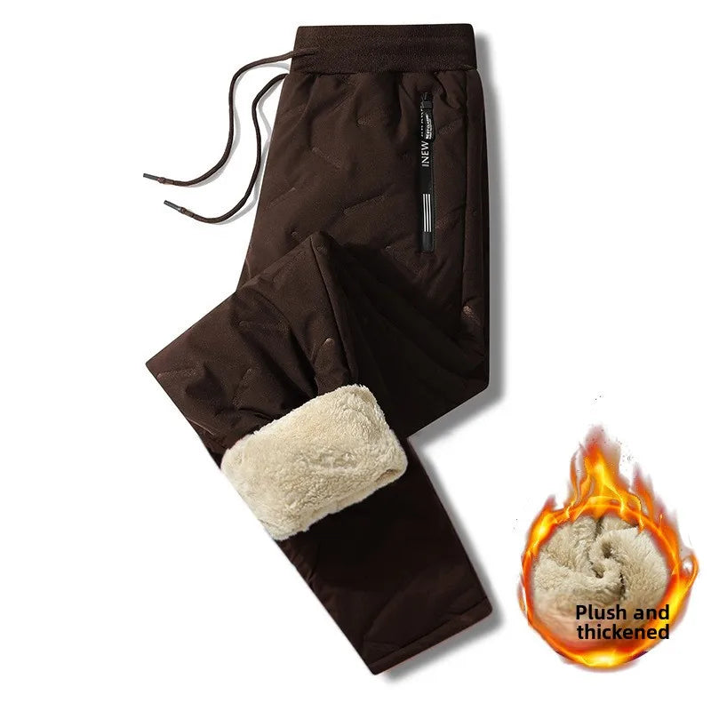 Winter Sweatwear Men Plush Thick Fleece Sweatpant