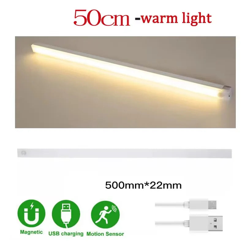Light Human Body Induction Light Magnetic Suction Bedroom Long Strip Night Light