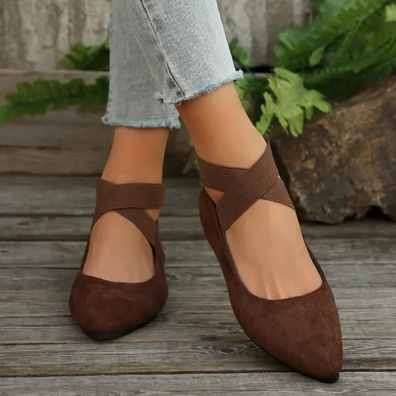 Woman Shoes Fashion New Ankle-wrap Women's Flats