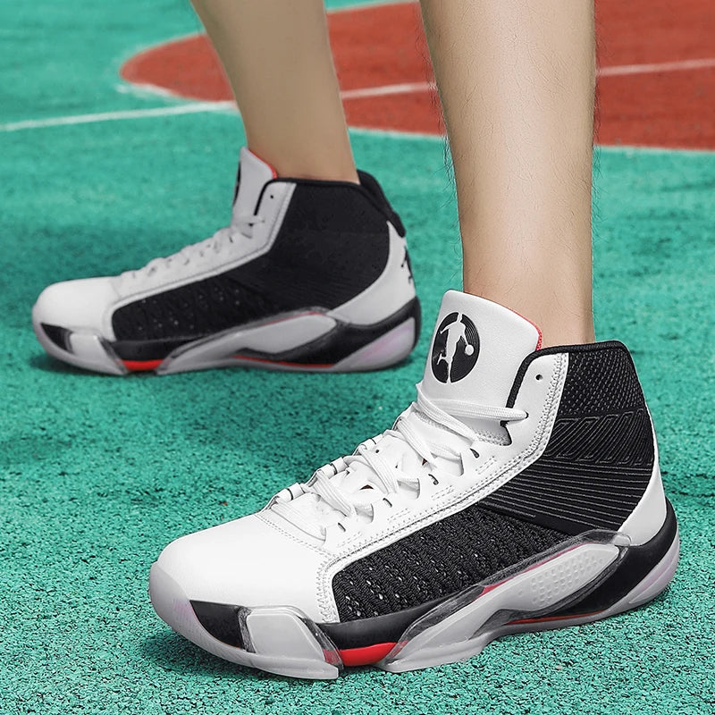 High Top Basketball Shoes Men Breathable Sneakers