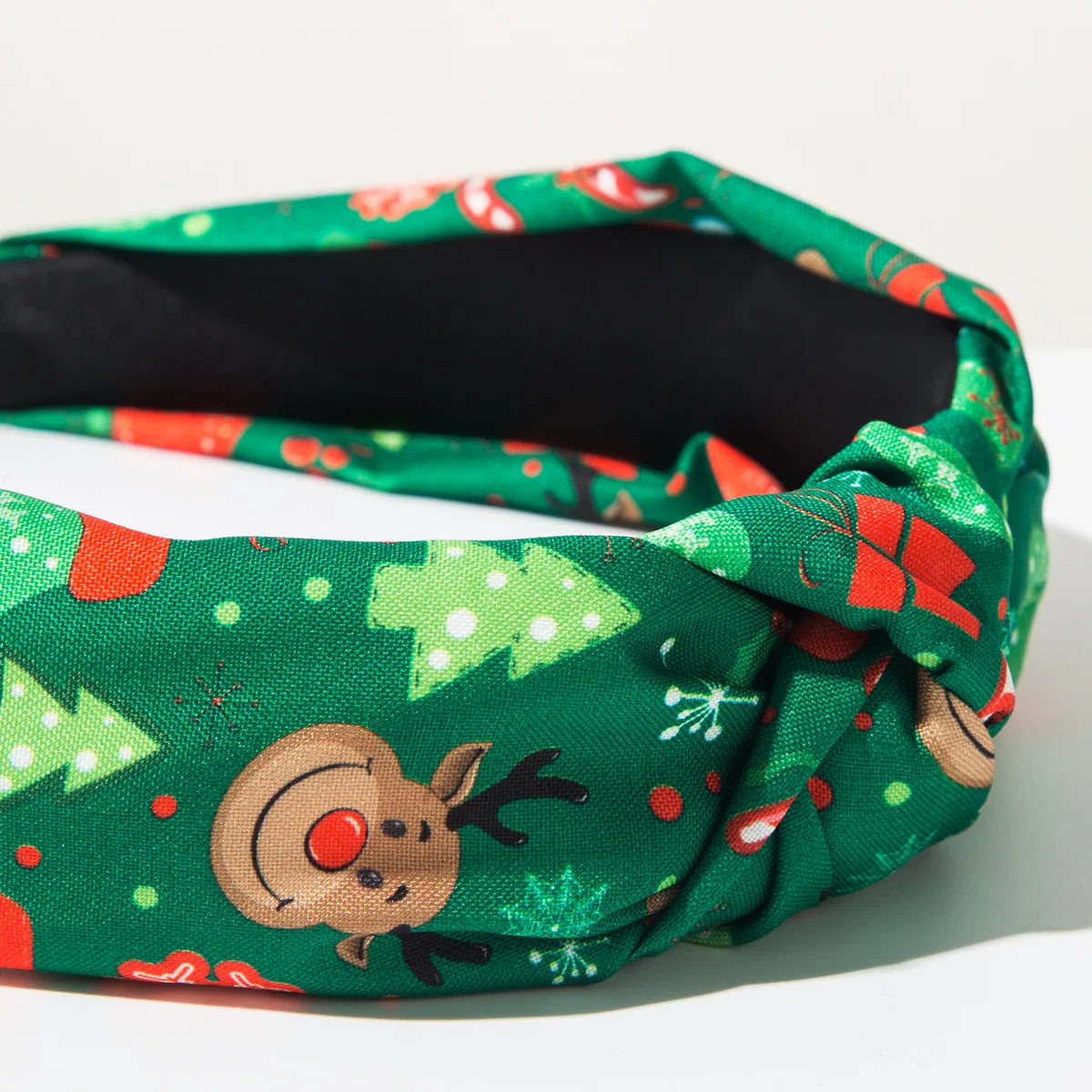European and American New Christmas Printed Headband for Women