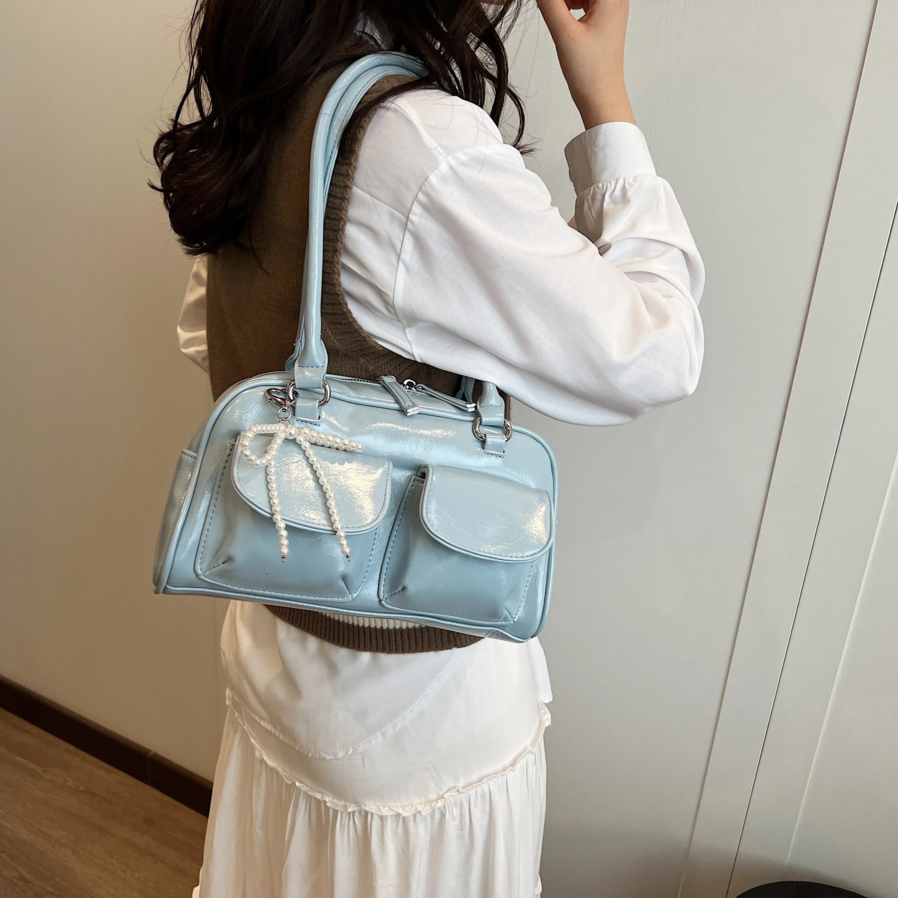 New Simple Leisure Pillow Bag Trendy Versatile Shoulder Bag
