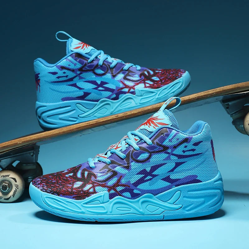 High Top Basketball Shoes for Men Breathable Comfortable Sneakers