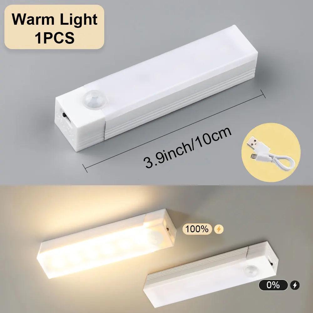 Wireless LED Cabinet Night Light Portable Detector Lamp for Wardrobe Hallway