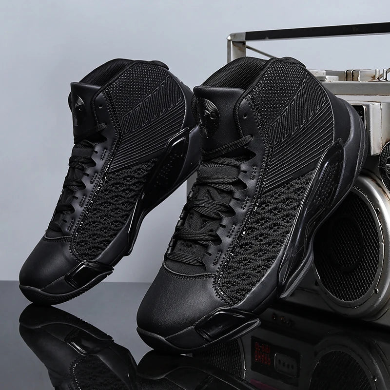 High Top Basketball Shoes Men Breathable Sneakers