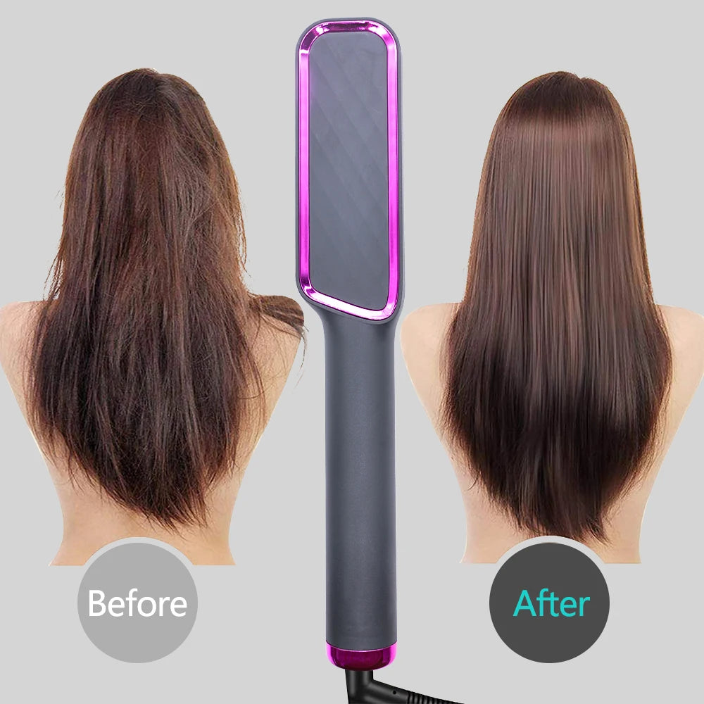 Electric Hot Comb Multifunctional Straight Hair Straightener Comb