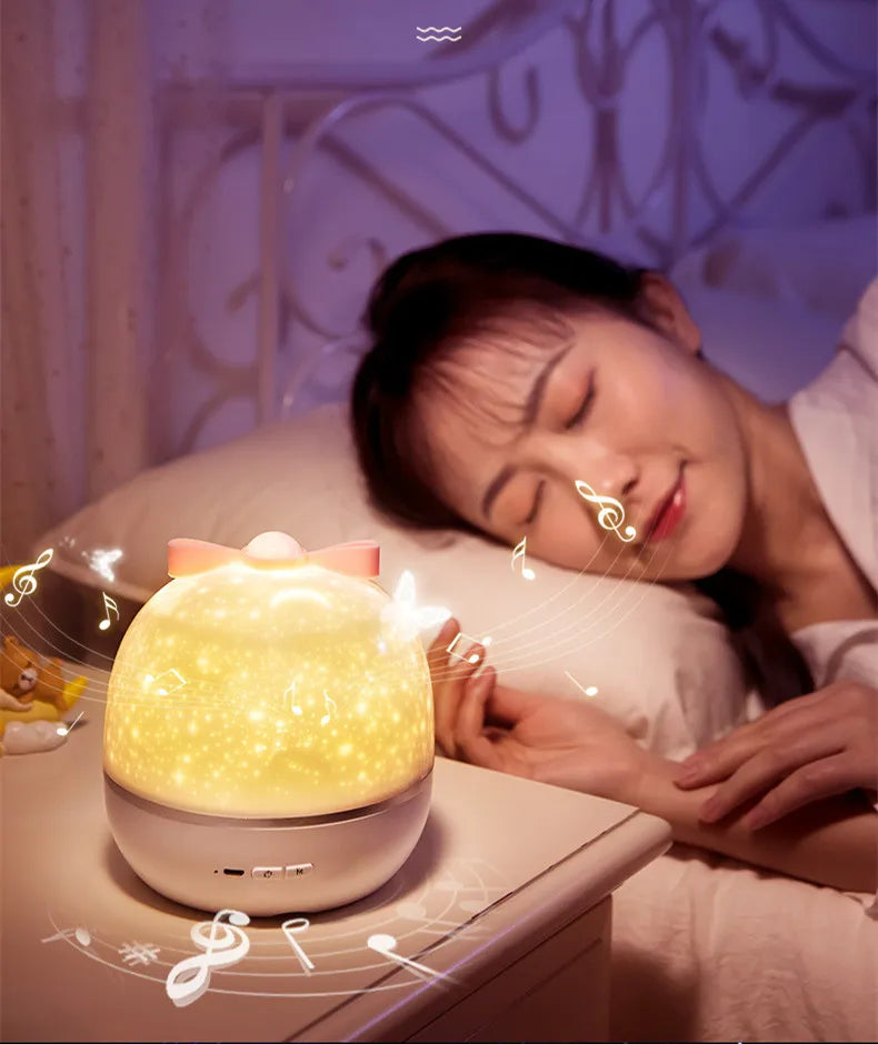 Starry Sky Projector Speaker Starry Sky Music Night Light
