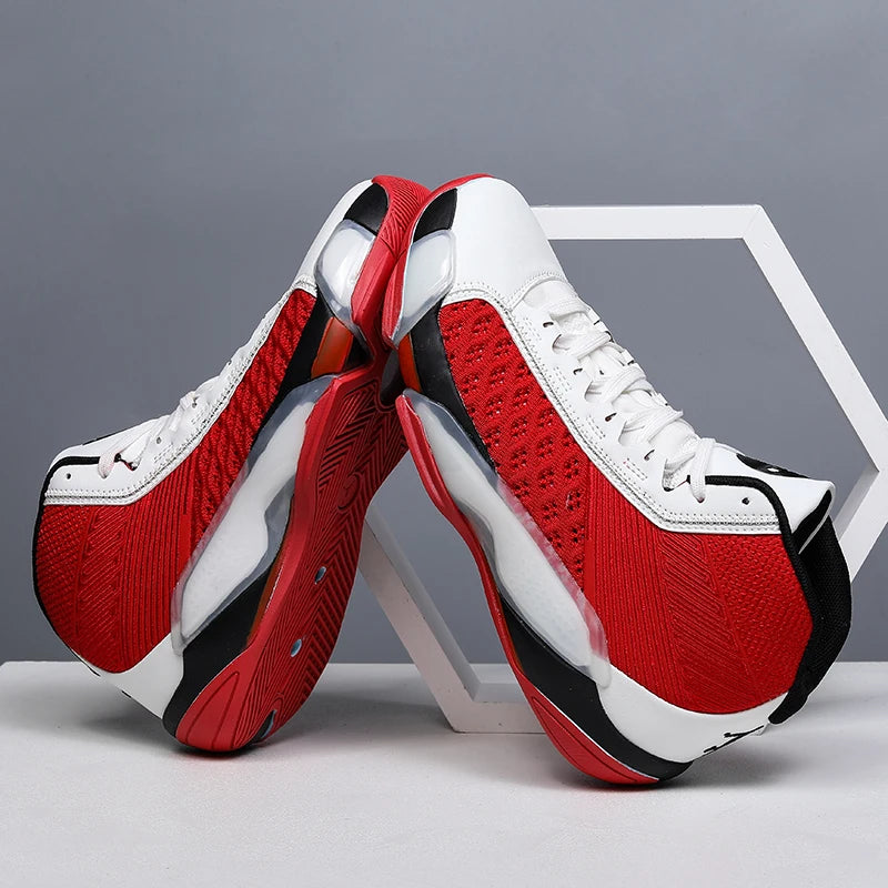 High Top Basketball Shoes Men Breathable Sneakers